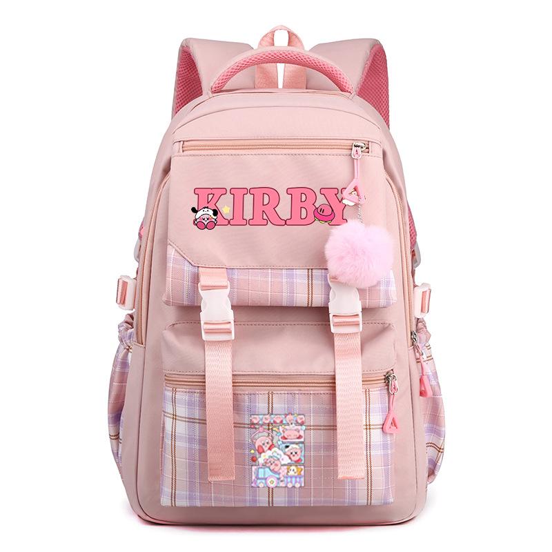 Super cute star card than high-value cartoon peripheral backpack for men and women, large-capacity weight reduction student schoolbag
