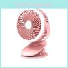 Mini Desk Clip Fan Usb Rechargeable Clamp Fan With Light For Indoor And Outdoor Use