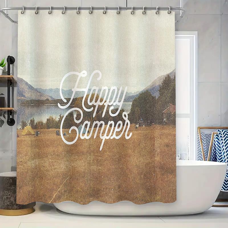 

Rustic Farmhouse Shower Curtain Vintage Floral Bathroom Decor Waterproof Fabric Liner Set W60H190(CM)-1 Pcs