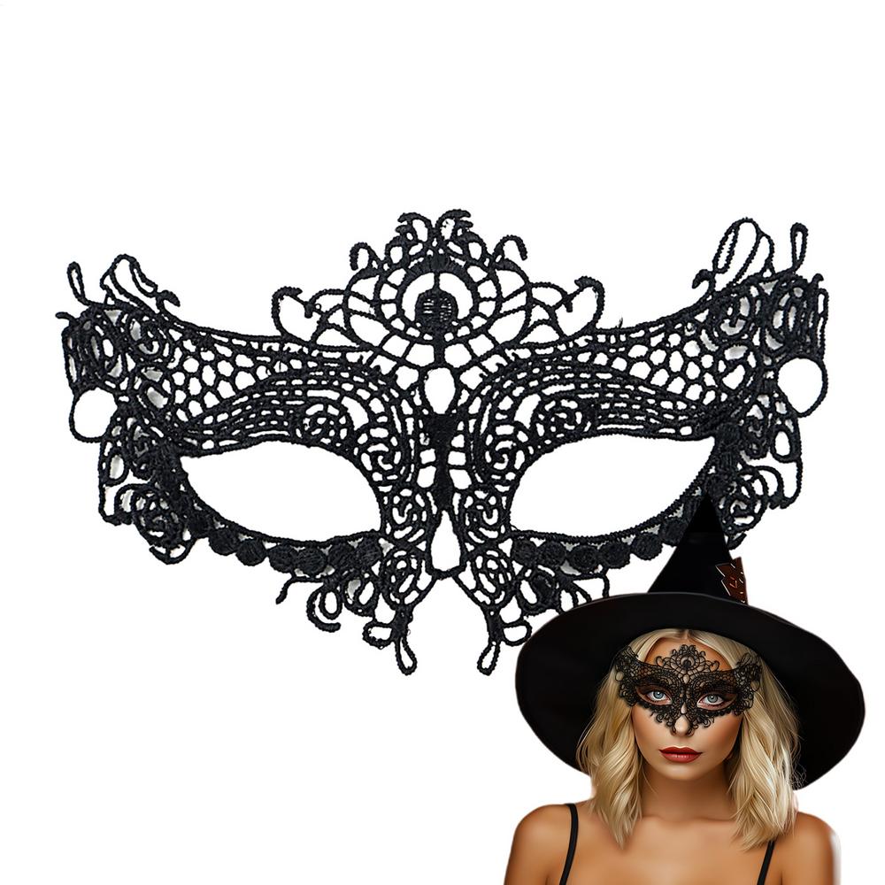 Lace Black Eye Cover Women Carnival Face Masque Festivals Decoration Blindfold For Women Girls Teens Halloween Christmas