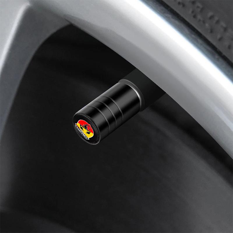 4 ks Čepičky na ventilky pneumatik do auta Hliníkové čepičky na ventilky kol Pro Abarth 695 595 500 124 500 C Punto 125 500 595 695 Příslušenství