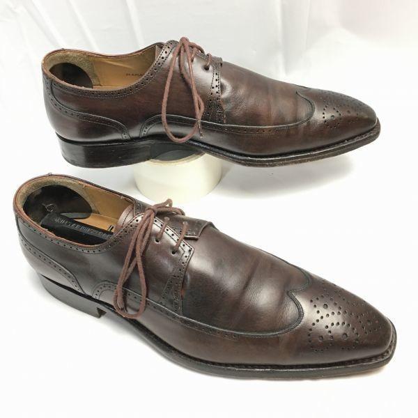

ESTNATION Size 5.5 (24.5cm) Made in Spain Wingtip Business Shoes Dark Brown Men s