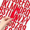 500 Pcs Letter Stickers 2 Inch Self Adhesive PVC Stickers Waterproof Alphabet Decals Mailbox Numbers Labels for Water Bottle