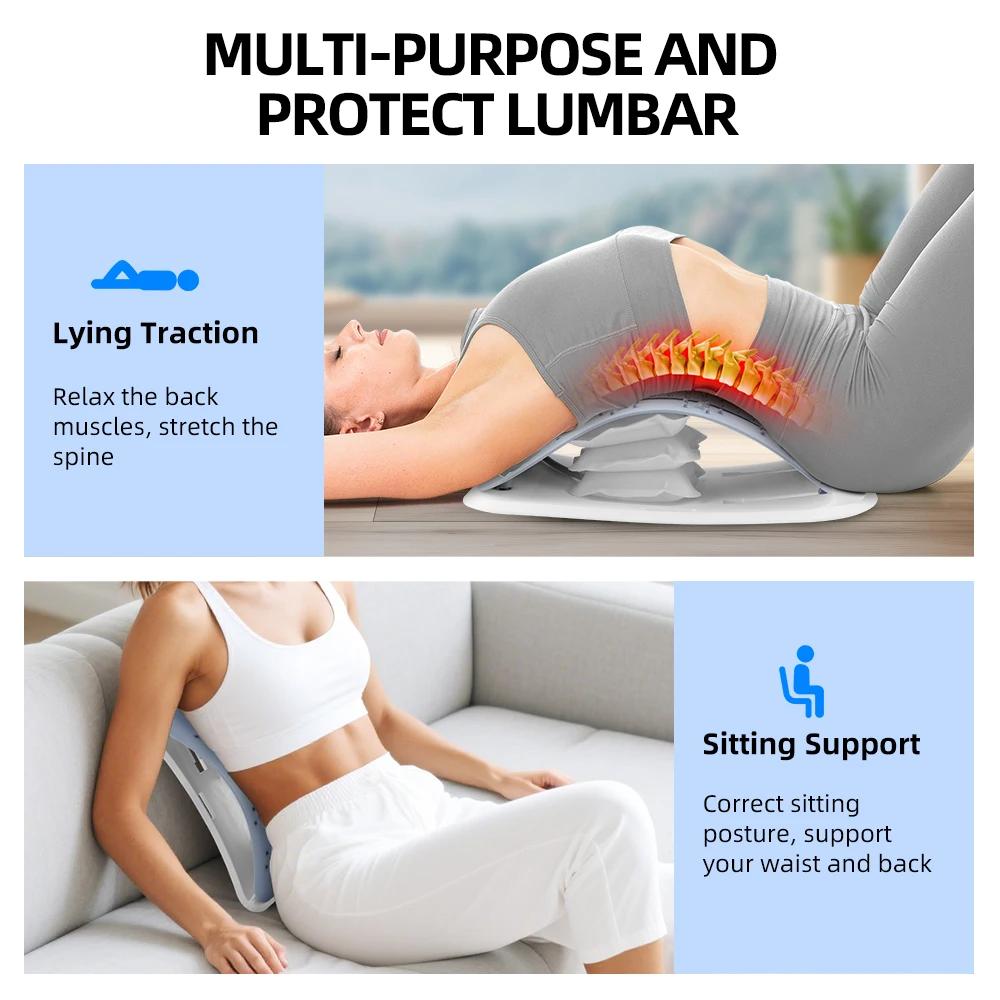 Back Stretcher for Back Relax, Multi-Level Back Cracker Board, Lower and Upper Back Support for Herniated Disc,Posture Corrector