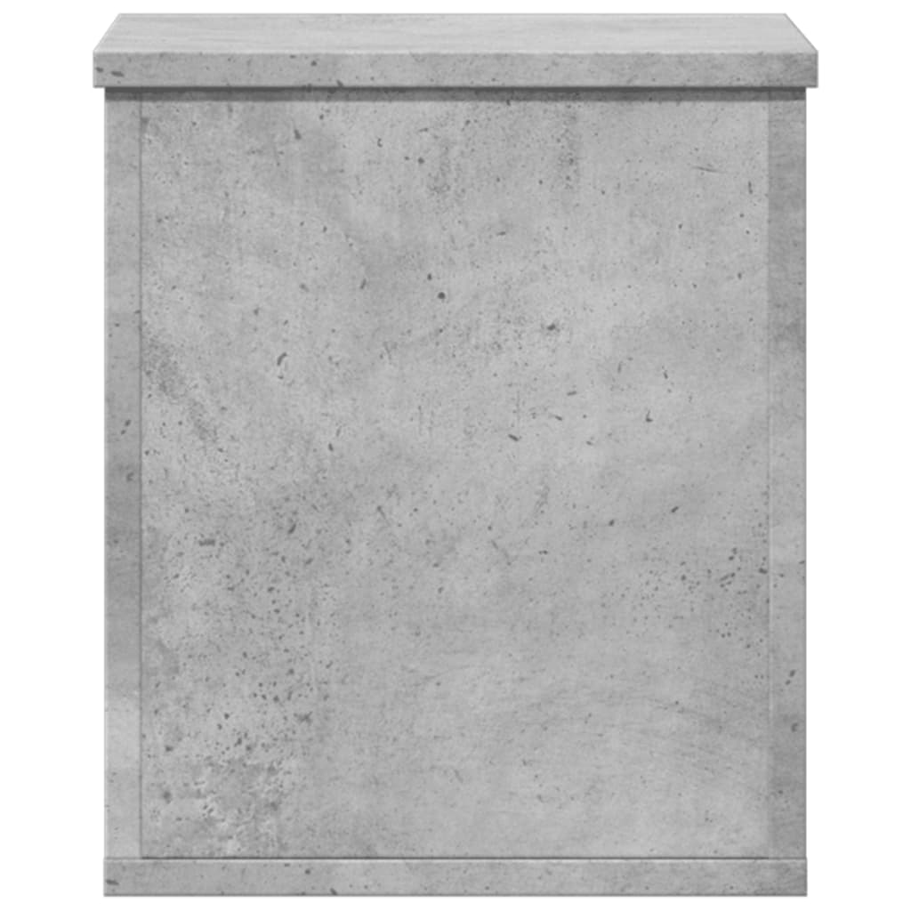 Vidaxl Skrzynia, Szarość Betonu, 30X35X35 Cm, Materiał Drewnopochodny