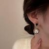 Vintage French Pearl Earrings - Silver Needle Retro Luxury Accessories