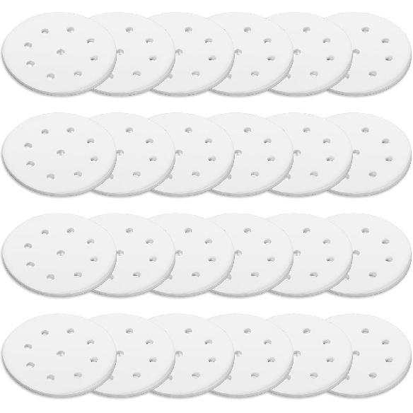 600 шт. Маленькие вкладыши для бамбуковой пароварки, 4-дюймовые вкладыши для пароварки для пельменей, одноразовые, антипригарные, перфорированная бумага для пароварки для пельменей, булочек, димсам, аэрогриля