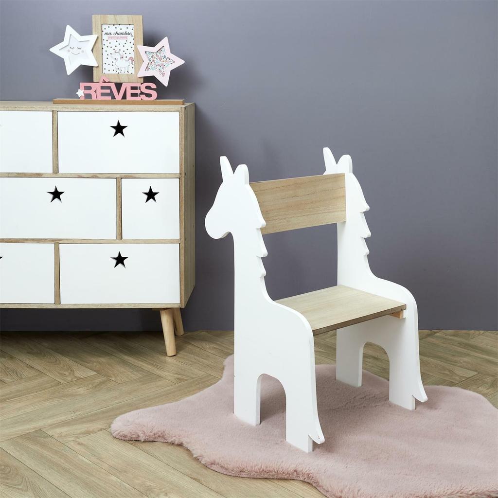 CHILDREN'S CHAIR Unicorn WHITE Unicorn Low