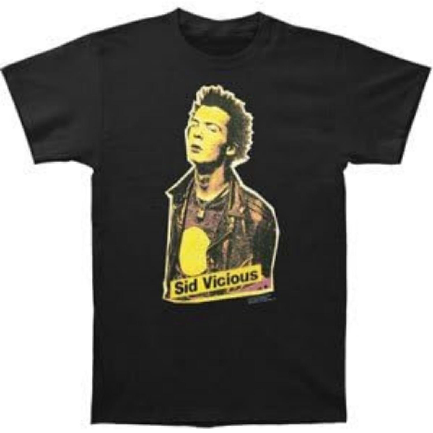 Men s Sex Pistols Sid Vicious T-Shirt Black S