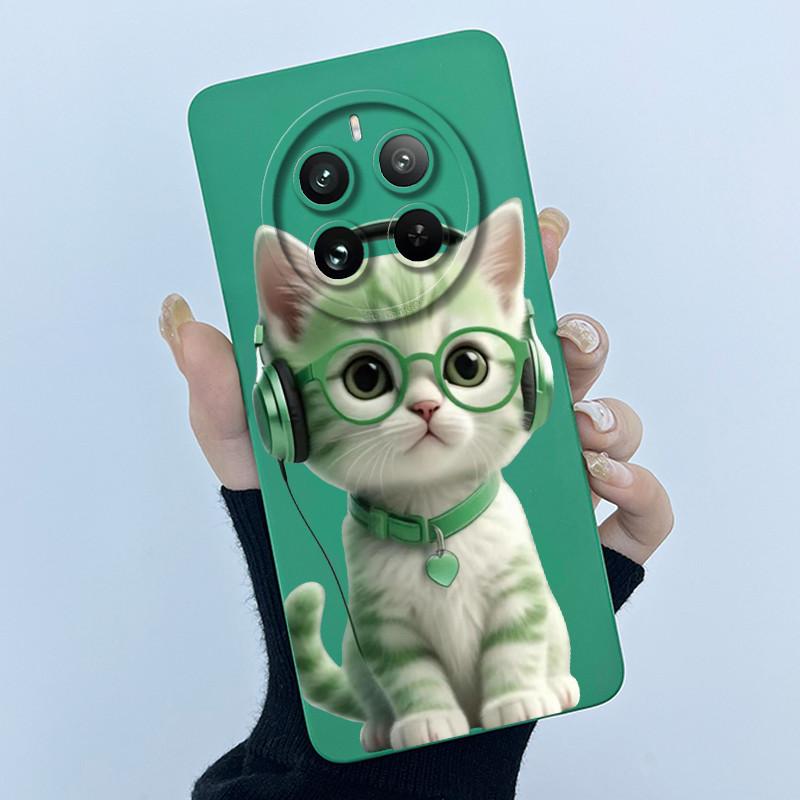 Case For Realme 12 Pro Plus 12 Plus 12X 5G Phone Case Cartoon Pretty Flower Liquid Silicone Soft TPU Protective Cover Shell Capa