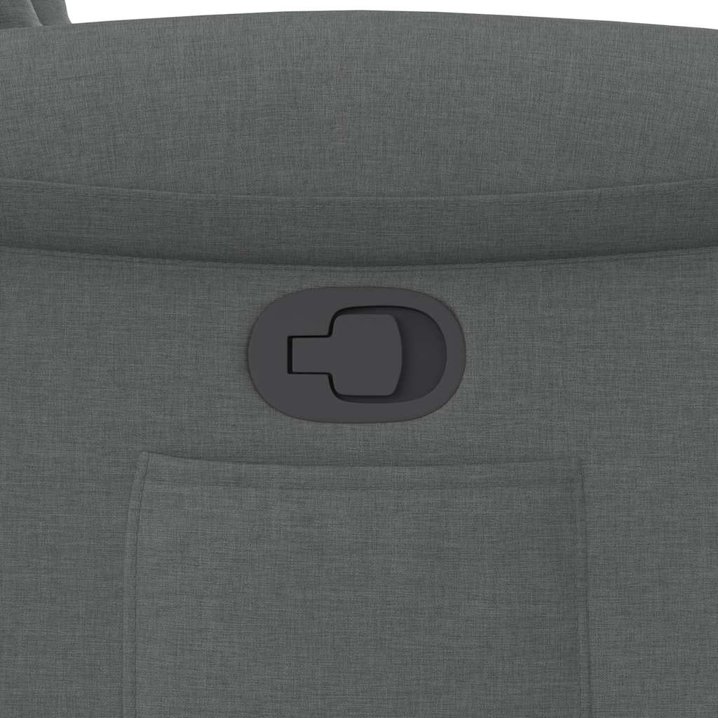 Relaxation Armchair Dark Grey Fabric