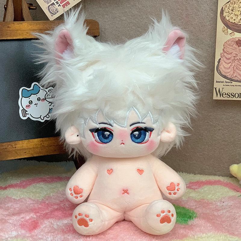 20cm Kawaii Plush Cotton Doll Idol Stuffed Super Star Figure Toys Signs Anime Time Agent Fat Body Doll Can Change Clothes Gifts