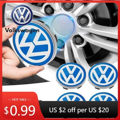 Voor VOLKSWAGEN VW 4CS 56mm 60mm Auto Wielnaafdop Naafdoppen Embleem 3D Sticker Voor Volkswagen Polo Golf-4 5 6 7 MK5 MK6 MK7 CC