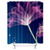 Stylish and Elegant Shower Curtain with Vibrant Pink and Purple Flower Design  Waterproof and Durable Bathroom Decor for  Home