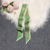 Fashion Design 100% Silk Scarf Small Horse Natural Mulberry Silk Brand Women Scarf Foulard Hair Bag Scarves Neckerchief