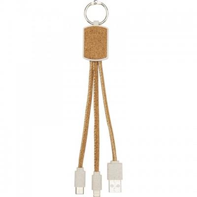 Bates Cork 3 In 1 Charging Cable