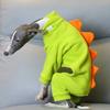 Haustierkleidung Hund Kleiner Greyhound Herbst Winter Polar Warm Rollkragenmantel Entzückendes Dinosaurierkostüm für Kleine Mittlere Große Hunde