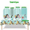 Aladdin Jasmine Princess Girls Birthday Party Decor Kit Disposable Tableware Plates Cups Napkins Tablecloth Balloon Party Favors