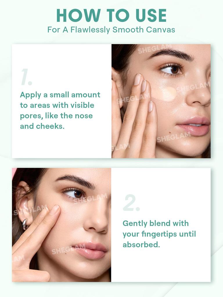 SHEGLAM Pore No More Primer - Pore Coverage Makeup Base, Improves Makeup Longevity, Prevents Makeup Smudging, 30g