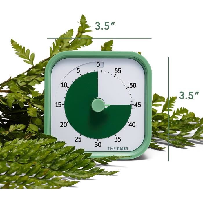 Vizuální časovač - TIME TIMER - MOD - 60 Minut - Kapradinově zelený - Tichý