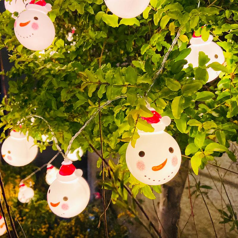 3M Vánoční dekorační světla Sněhulák Vločka Santa Claus Světelný řetěz Vánoční stromek Dekorační potřeby Lampion Přívěsek
