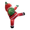 Christmas Inflatable Climbing Santa Built in LED Blowup Hanging with Gift Bag Outdoor