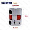NEW Three Jaws D20L25 Coupler D20 L25 Aluminum Plum Flexible Shaft BW Coupling Motor Connector Solid Rubber Pad 5/6/6.35/8/10mm