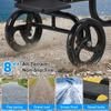 Knee Scooter, Knee Walker for Surgery, Broken Foot, Ankle Injury, Lightweight Crutch Alternative Medical Scooter with Dual Braking System for