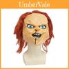 Chucky Puppe Kinderspiel Halloween Latexmaske mit gruseligem Design für Party und Cosplay
