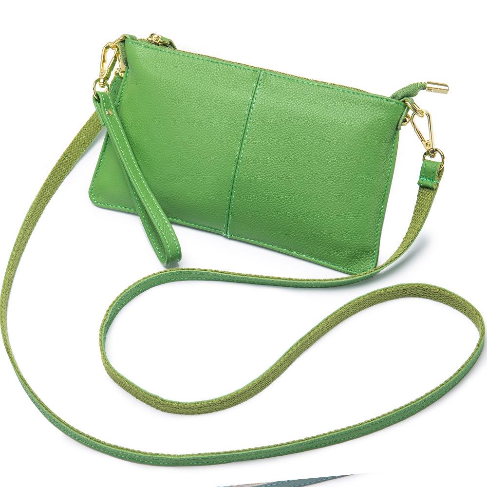Women's Genuine Leather Crossbody & Clutch Bag: Soft Cowhide, Versatile Handbag
