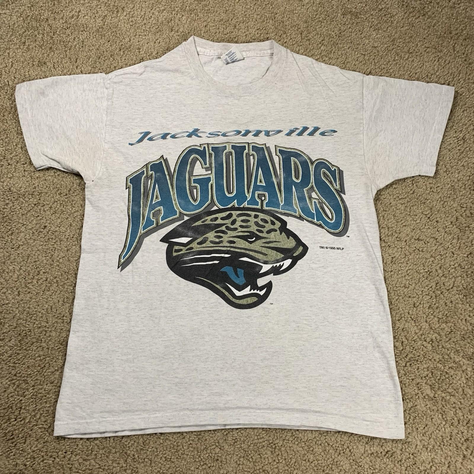 Vintage 90s Jacksonville Jaguars Mens Medium Gray Shirt Football Nfl Sports Logo S