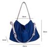 Casual Nylon Canvas Shoulder Bag Large Capapcity Zipper Close Tote Bag Soft Waterproof Travel Bag Women Bag