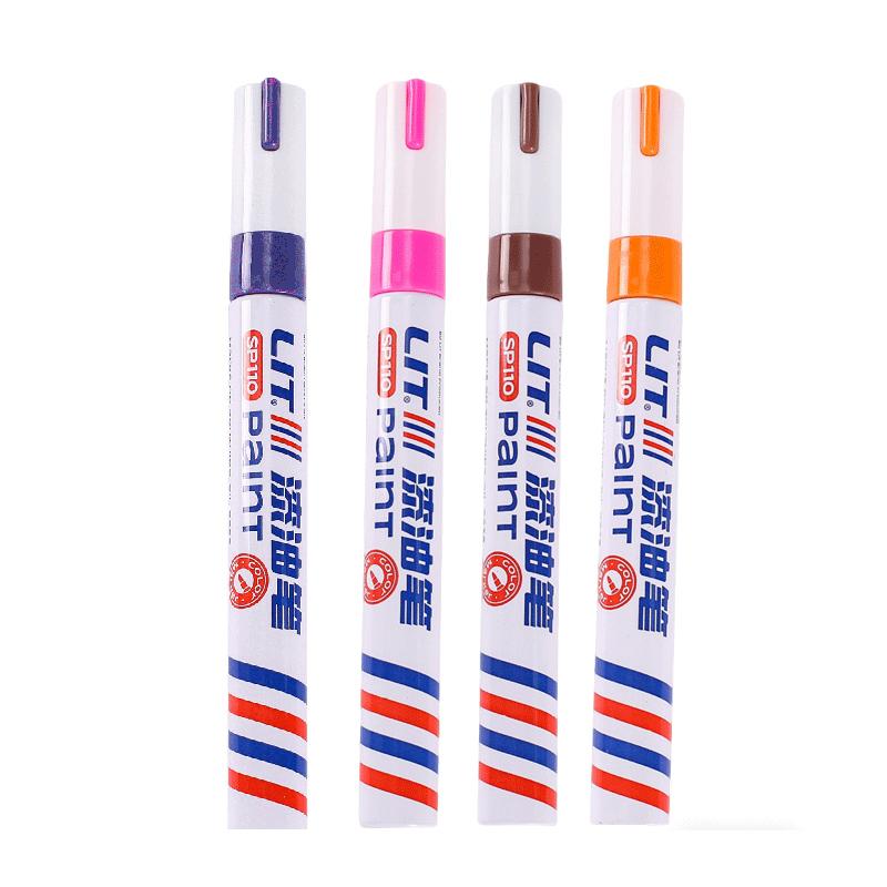 1/8/12Pcs Colored Permanent Paint Pen Colorful Tire White Markers Rubber Car Tyre Tread Markers Pens Waterproof for Metal Rocks