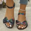Chaussures pour Femmes 2026 Été Nouvelles Sandales Plates pour Femmes Semelles en Caoutchouc Antidérapantes Sandales Légères d'Extérieur pour Dames Chaussures Quotidiennes