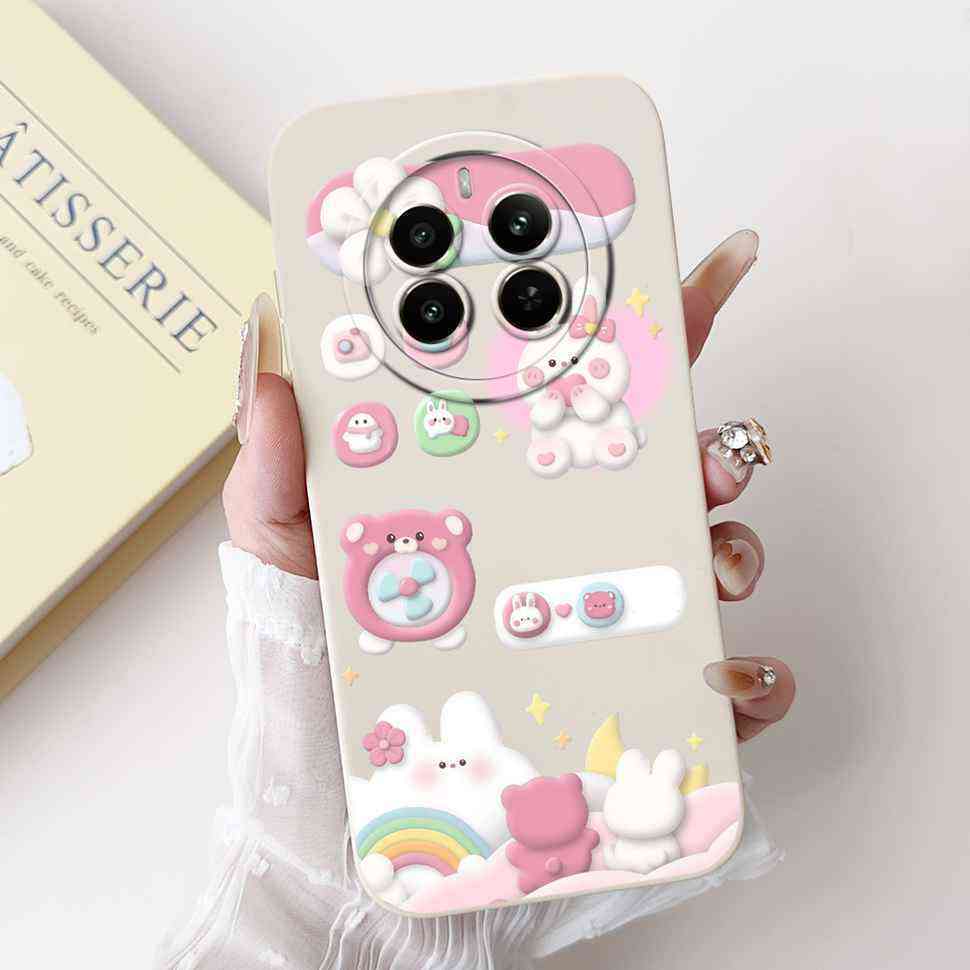 For Realme 12 Pro 5G RMX3842 Case Fashion Cartoon Print Soft Silicone Back Cover For Oppo Realme 12Pro RMX3843 6.7" Bumper Shell