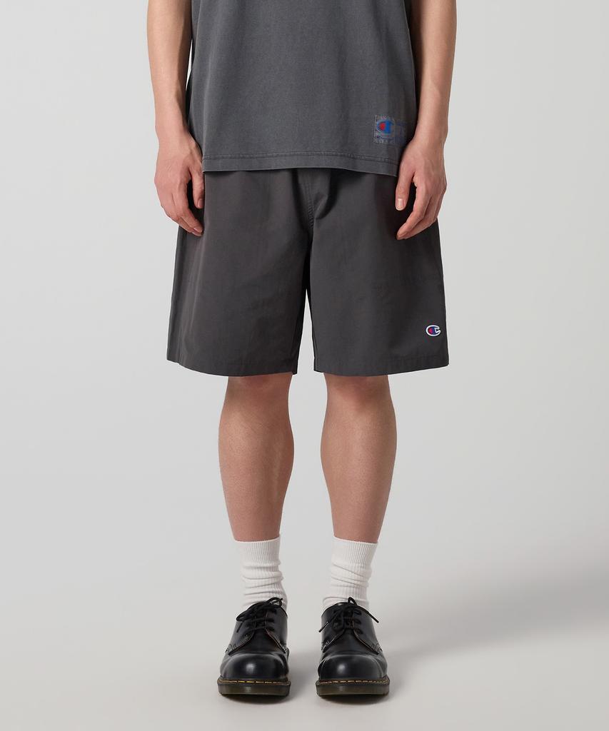 Champion C-Logo Woven Shorts Charcoal