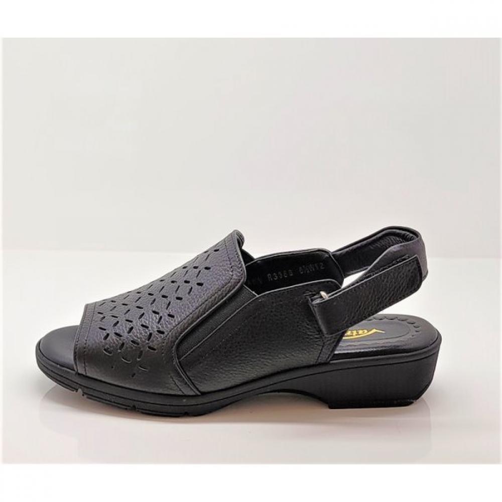 Vainer Women Sandal Comfort Black 338b