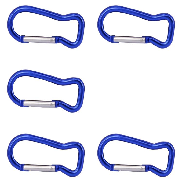 5Pcs Fish Shape Spring Snap Clip Aluminum Alloy Carabiner Key Rings Clip Outdoor Camping Keyring Hook Easy to Use