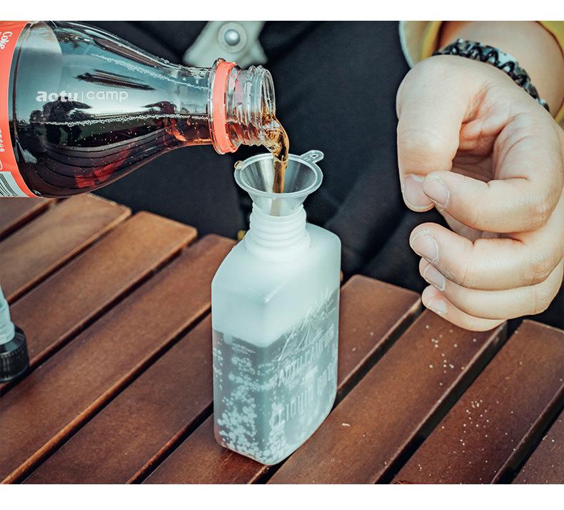 Portable Camping Seasoning Bottle Set with Sealed Oil Bottles and Storage Bag