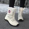 Winter Women Boots High Quality Plush Warm Snow Boots Lace-up Non Slip Comfortable Ankle Boots Outdoor Waterproof Hiking Boots