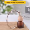 Frosted Glass Car Diffuser Bottle with Lanyard for Essential Oils - Refillable and Ideal for Home or Wardrobe Decor.