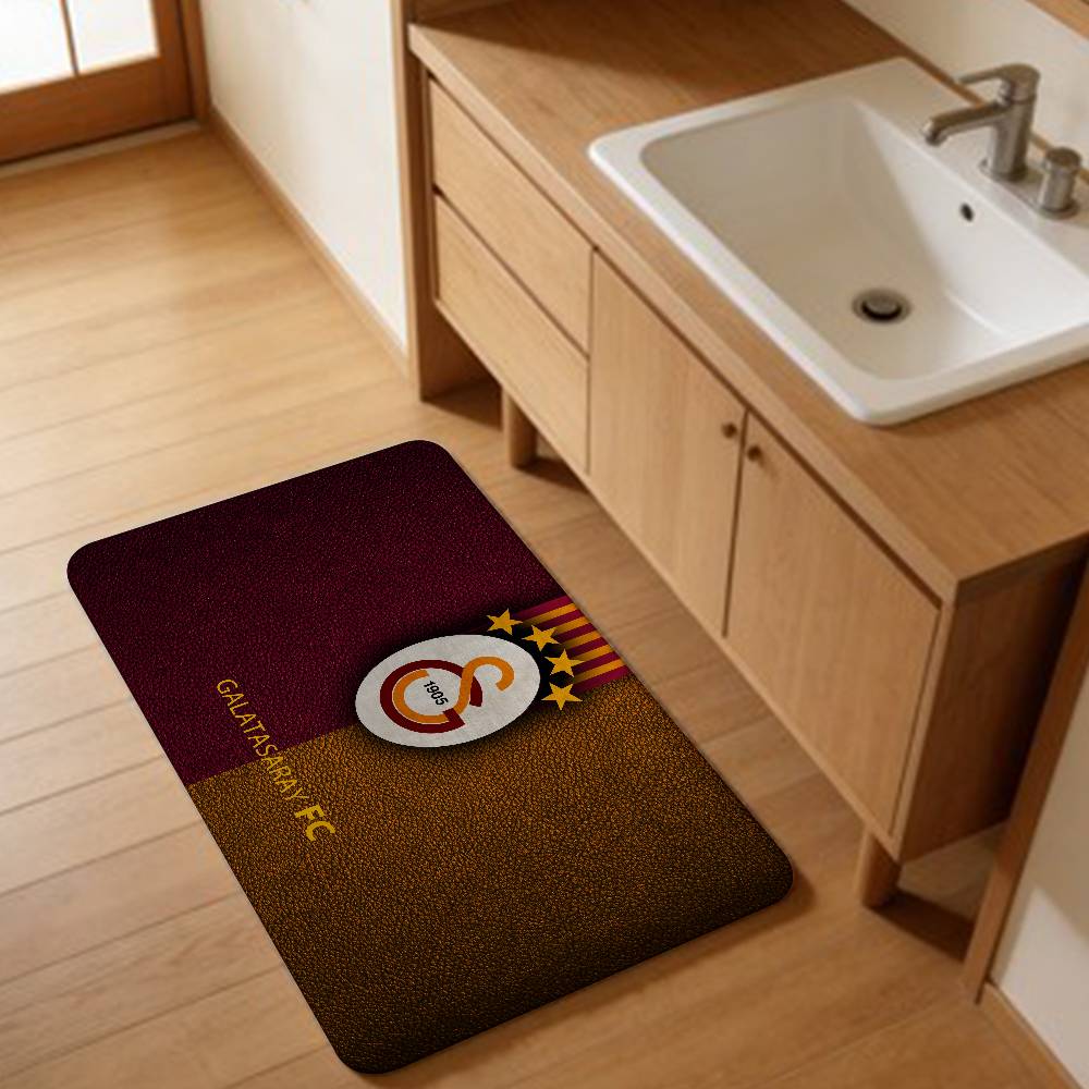 Zerbino Squadra di Calcio Galatasaray Stile Nordico Zerbino per Casa Tappetini per Bagno-WC Tappetini per Camera da Letto Comodino