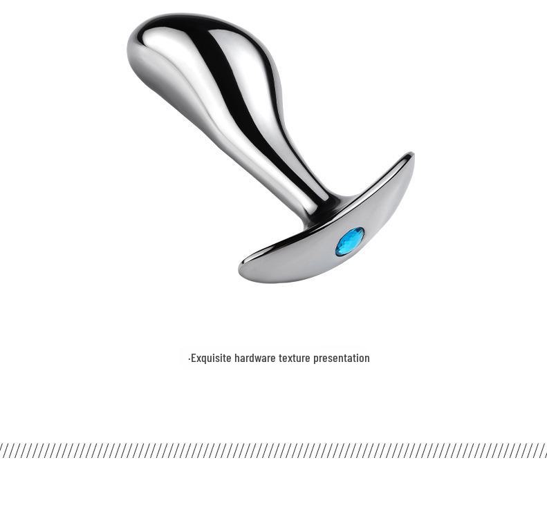 Aluminum Alloy Snake Head G-Spot Metal Butt Plug for Female Masturbation