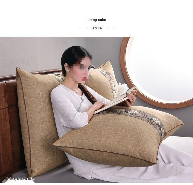 Chinese Style G5Z Throw Pillow Cushion with Core for Sofa & Bed