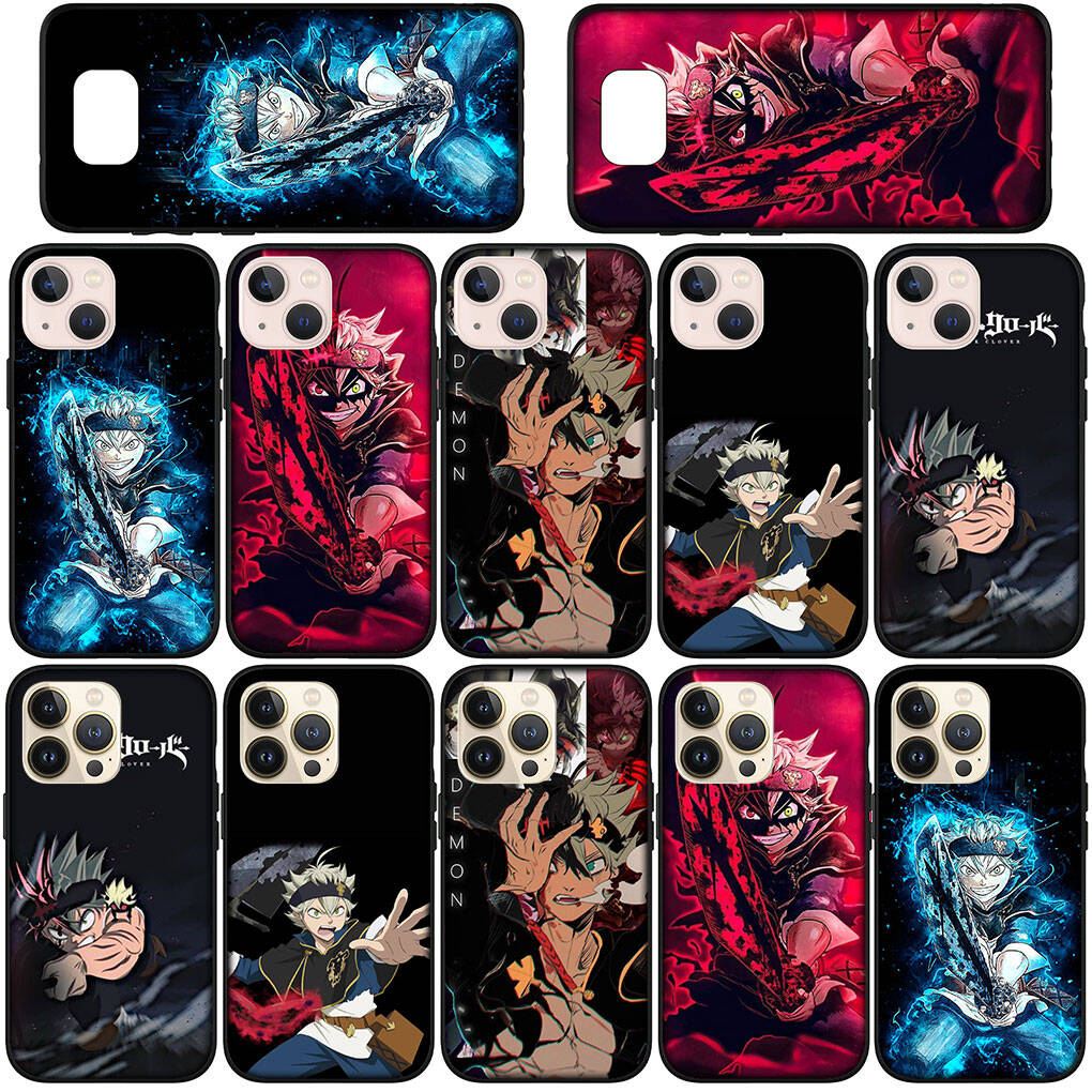 For Samsung Galaxy S25 S24 S23 S22 Ultra FE Plus A17 A37 A57 A56 A55 A06 A16 A15 A36 A26 A35 A05 A25 A54 A34 Phone Case Comics Asta Black Clover Cover