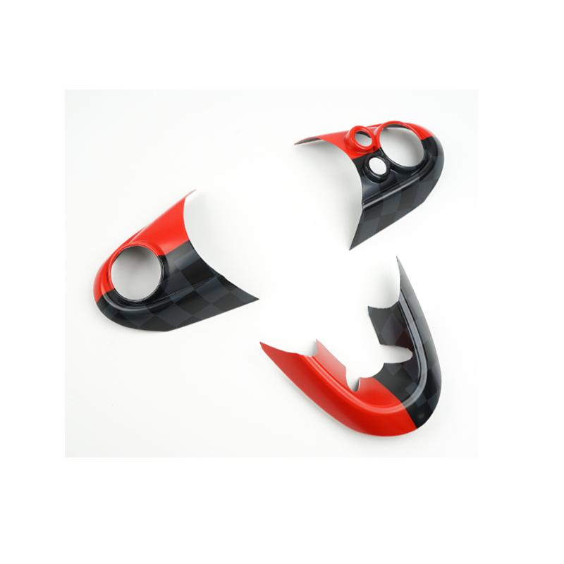 For MINI One Cooper S JCW F60 F55 F54 F56 F57 Car Steering Wheel Button Cover Sticker PC Interior Decoration Car-styling Auto