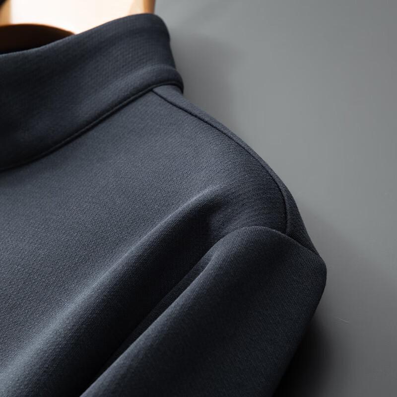 Dibinze Men's Plus Size Casual Zipper Stand Collar Sweatshirt