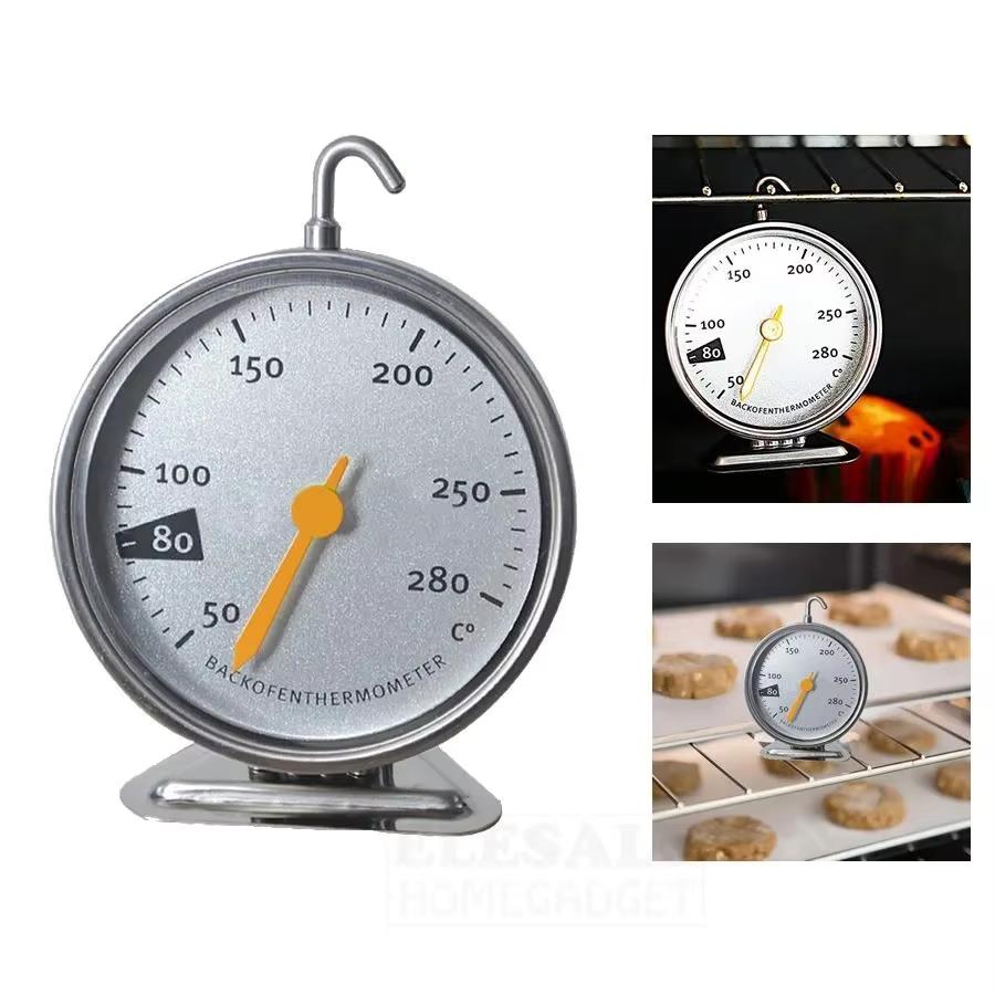 Celsius Oven Thermometer Stainless Steel Stand Large Dial Baking BBQ Cooking Meat Food Temperature Measurement Tools