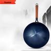 Rongshida Traditioneller Blauer Gebackener Eisenwok mit Rundem Boden Ohne Beschichtung