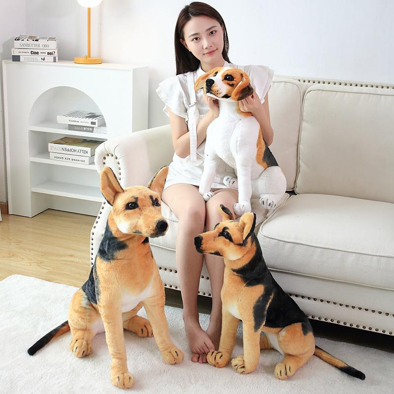 Stuffed Animals Plush Dalmatian Dog Toy Lifelike Wolfhound Puppy Toy Realistic Kids Decor Toys Gift For Children Pet Shop Mascot
